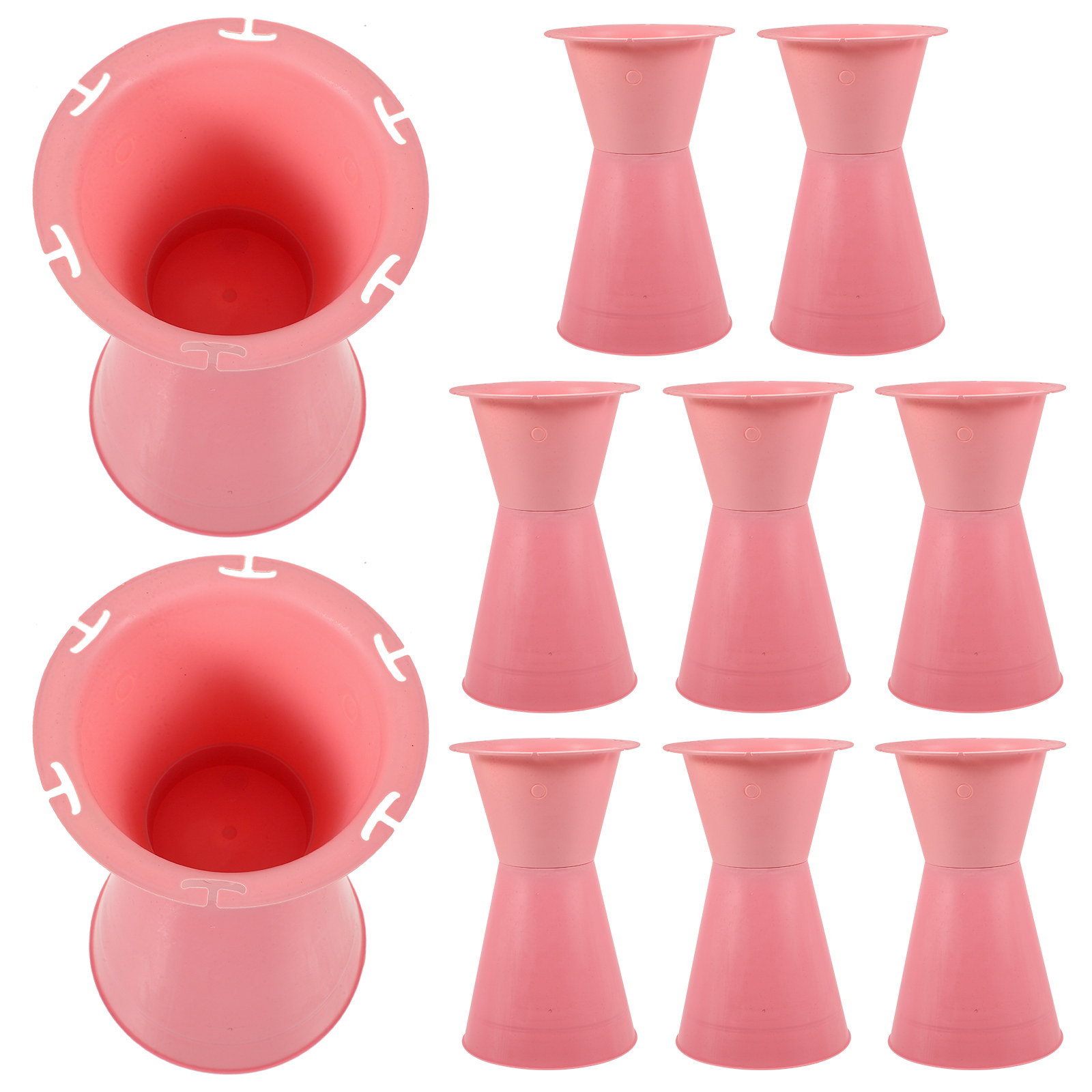 Wedding Support - 10Pcs Plastic Flower Bouquet Holder Floral