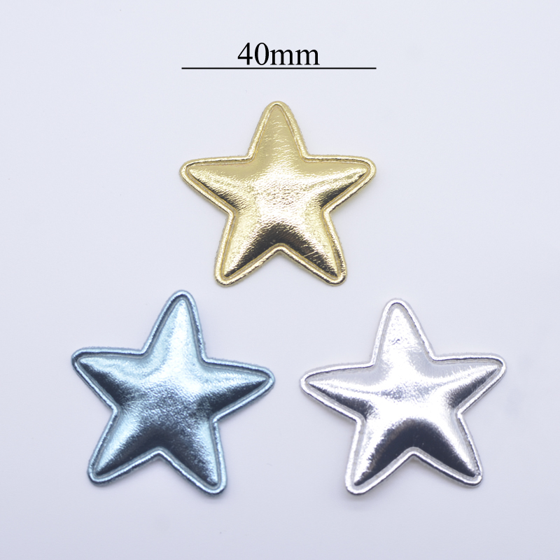 50Pcs 40mm Leather Star Appliq - Wedding Superstar recension och pris
