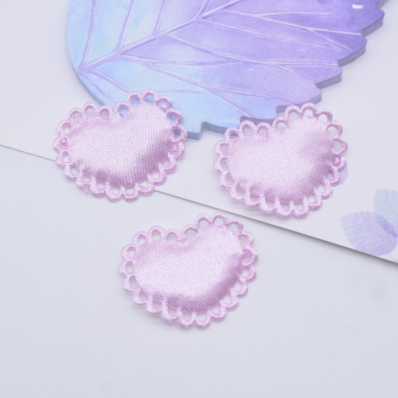 50Pcs 29*24mm Heart Cloth Padd - Wedding Superstar recension och pris