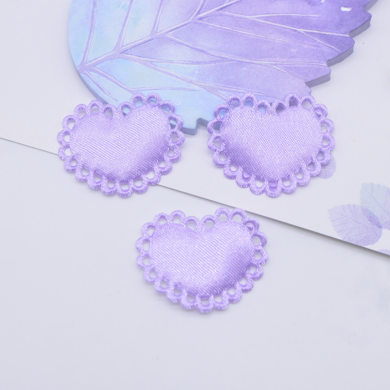 50Pcs 29*24mm Heart Cloth Padd - Wedding Superstar recension och pris
