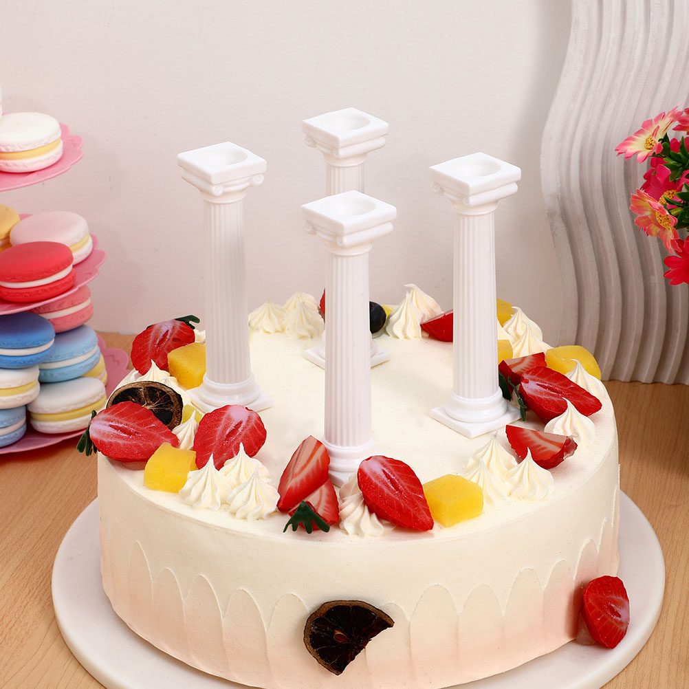 4Pcs Roman Column Cake Pillars - Wedding Support recension och pris