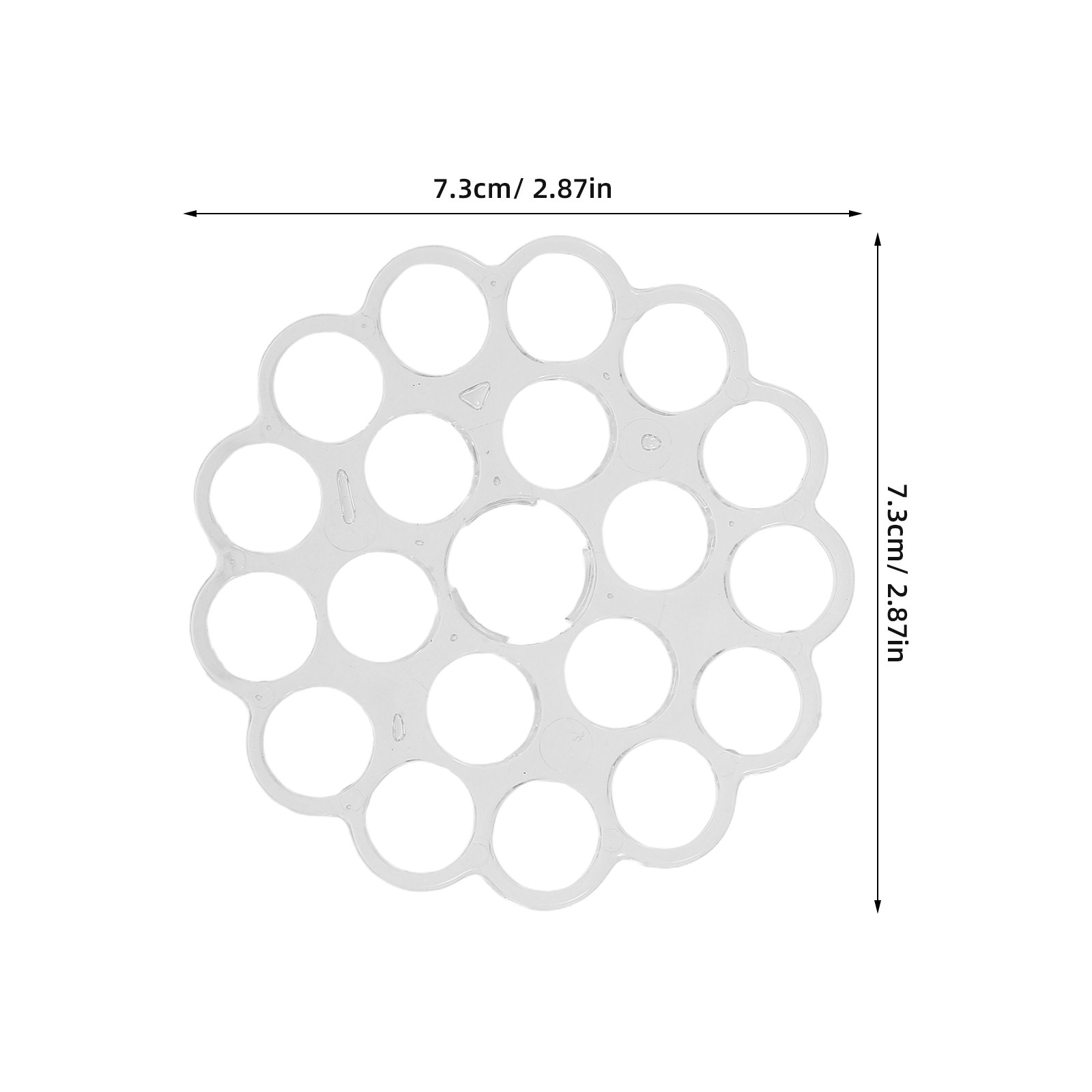 2Pcs Clear Floral Grid Flower  - Wedding Support recension och pris