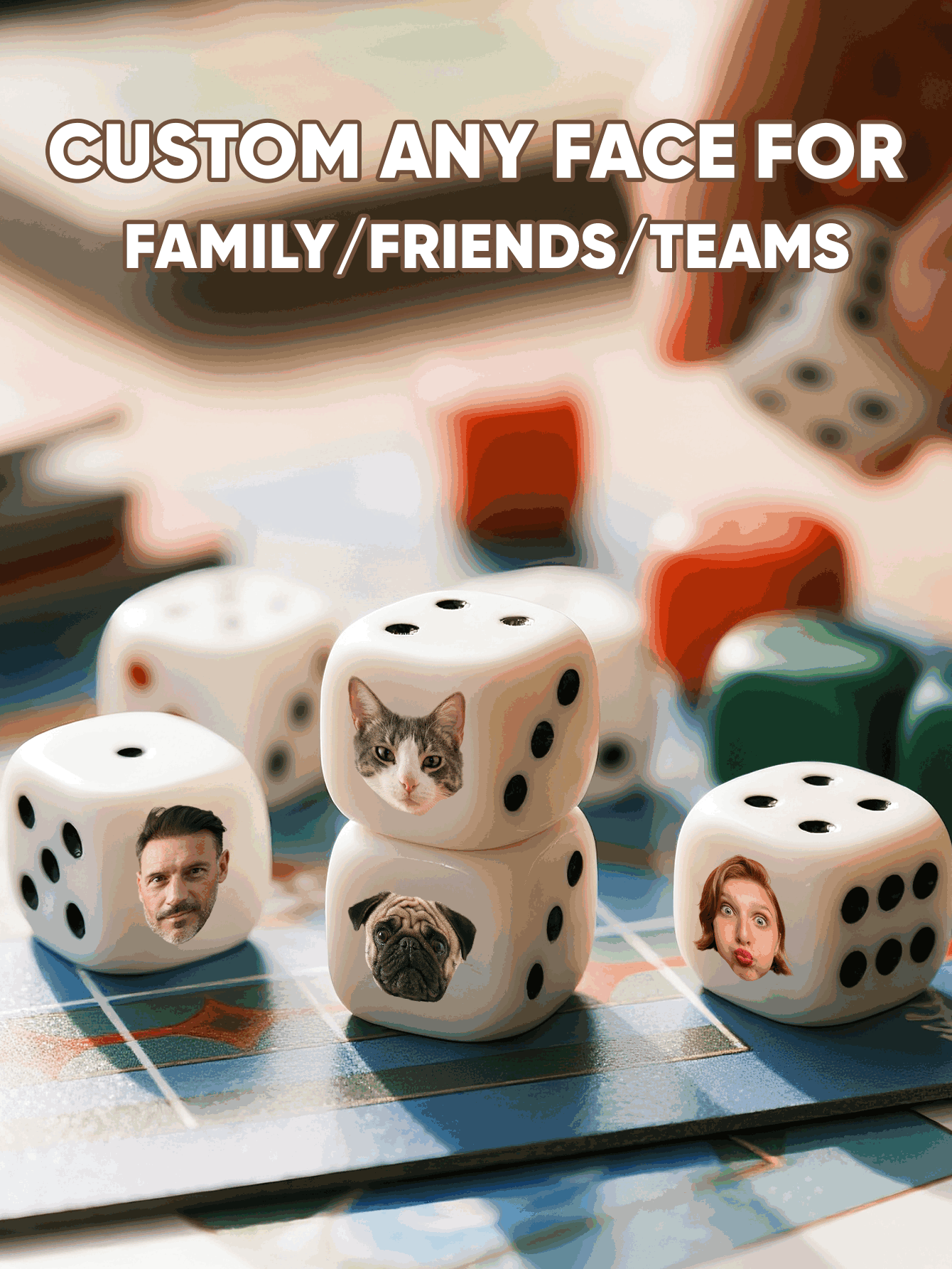 Custom Face Dice Personalized  - Wedding Souvenir recension och pris