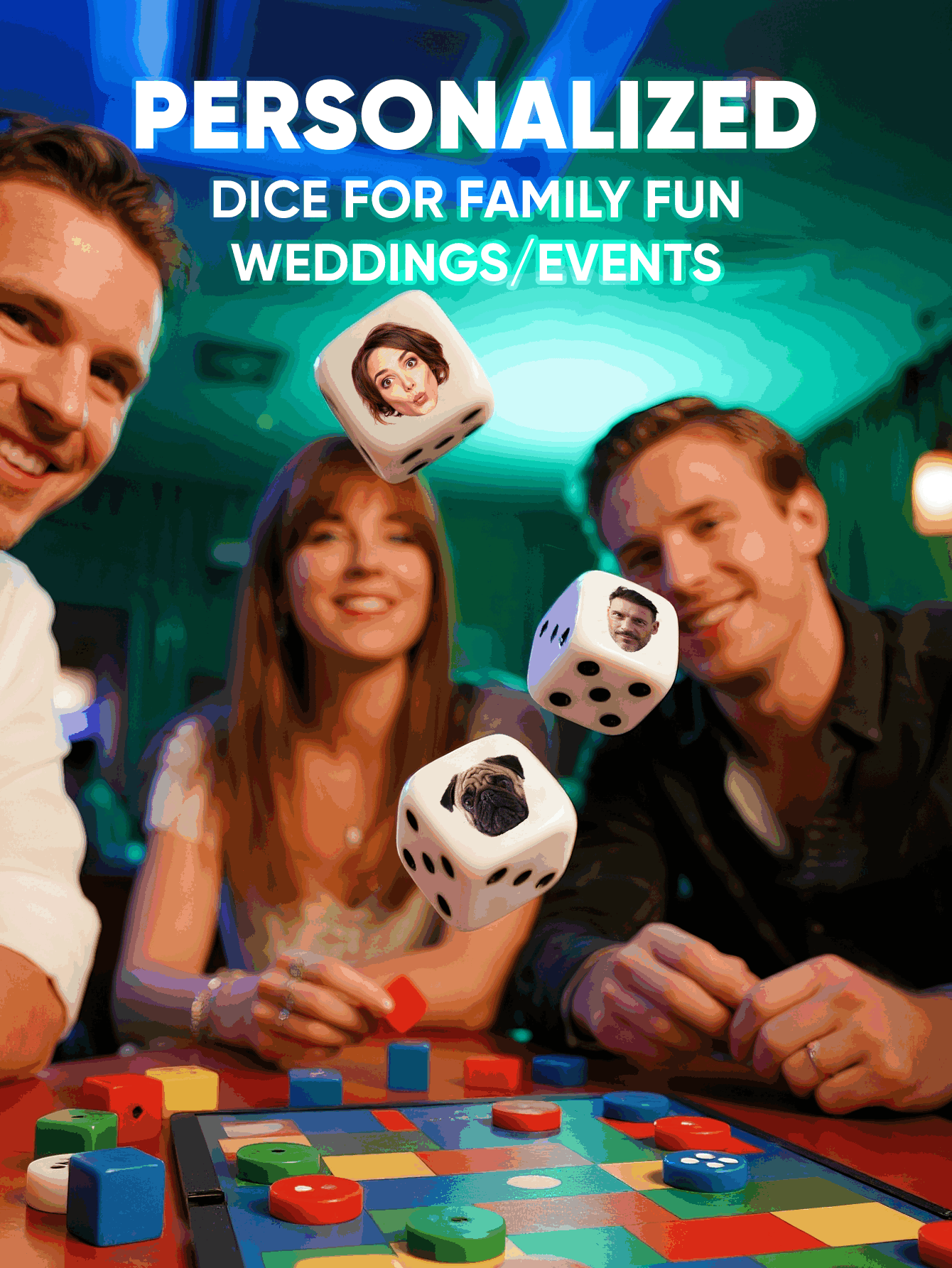 Custom Face Dice Personalized  - Wedding Souvenir recension och pris
