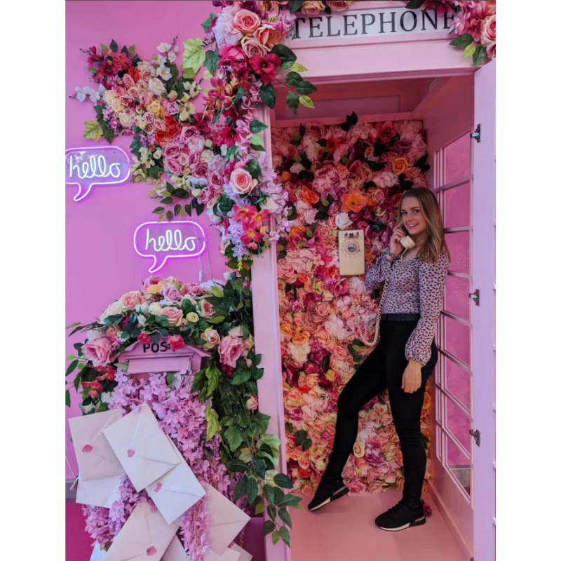 custom.Pink Telephone Booth wi - Photo Booth Prop recension och pris