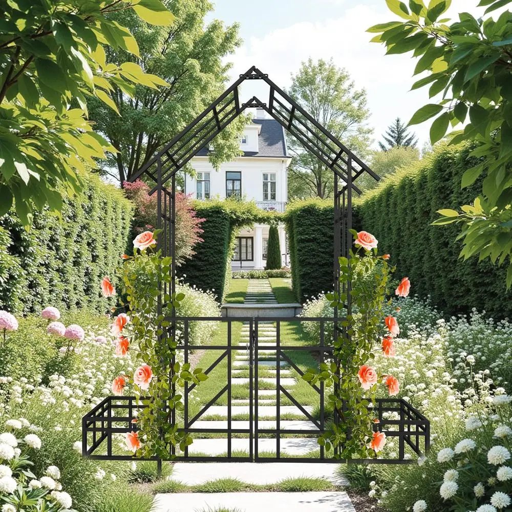 97 Tall Black Metal Garden Arb - Wedding Support recension och pris