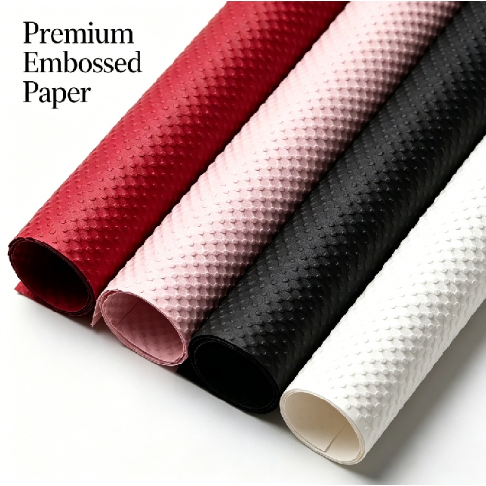 3D Dot Embossed Floral Wrap Pa - Wedding Floral Supply recension och pris