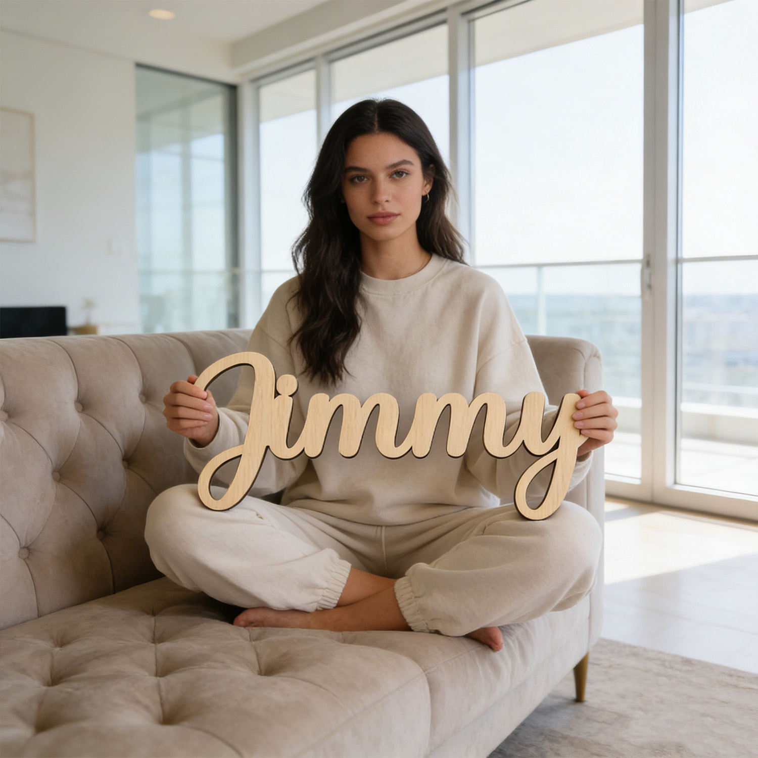 1pc Unique wooden name tag, Cu - Wedding Souvenir recension och pris