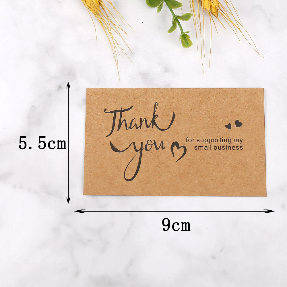 50pcs Thank You Cards Kraft Pa - Wedding/Event Supply Store recension och pris