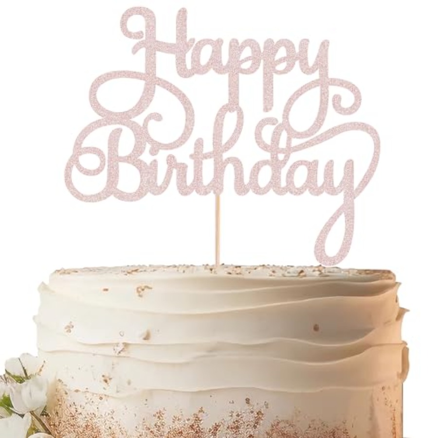 Happy Birthday Cake Topper - G - Photo Booth Prop recension och pris