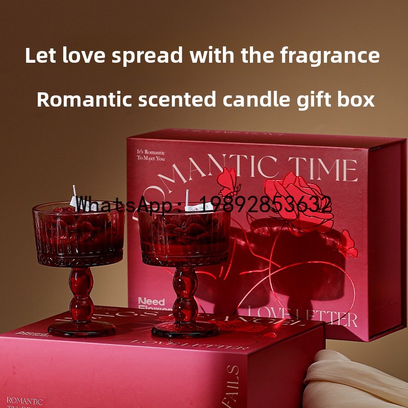 LZ rose scented candle modelin - Wedding Souvenir recension och pris