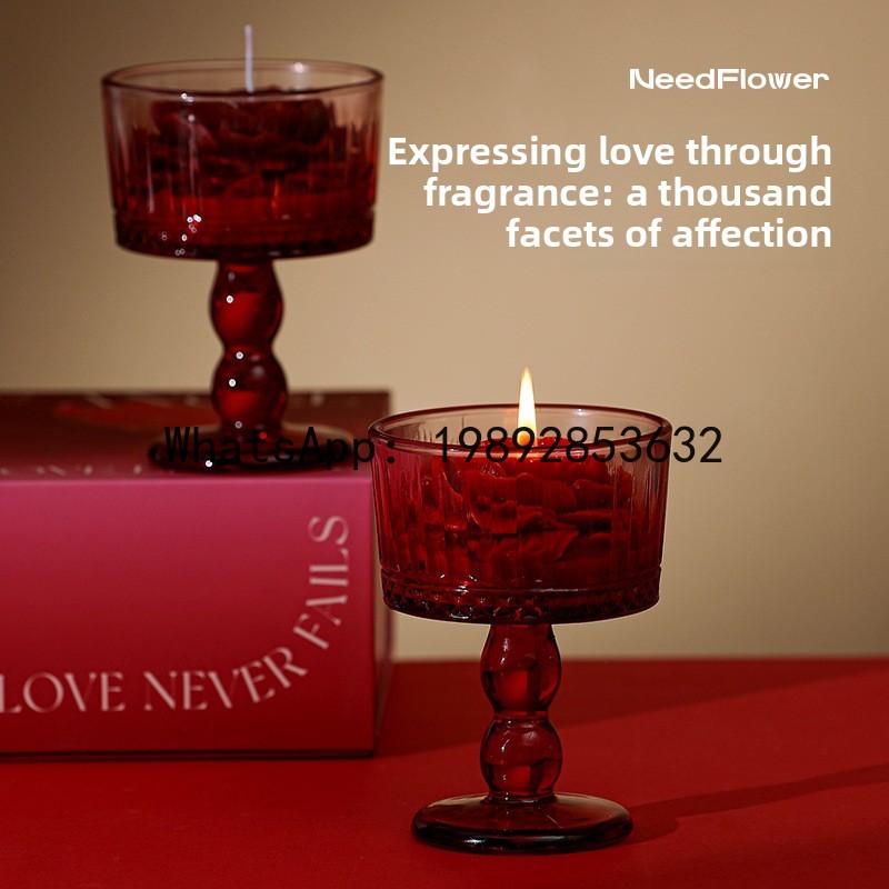 LZ rose scented candle modelin - Wedding Souvenir recension och pris